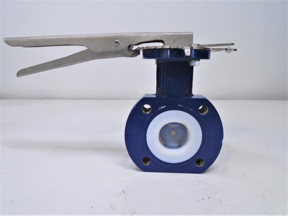 Sure Seal LBF 2" 150# Ductile Iron/Pro-Teflon Lug Butterfly Valve, LBFL1VPP00